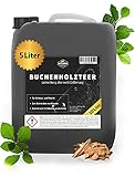 Martenbrown® reiner Buchenholzteer im XXL-Kanister 5 Liter | Lockmittel für Schwarzwild und Rotwild | Wildschwein Köder und Kirrmittel für die Jagd