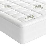 Wowttrelax Matratzen Topper 180x200cm, Atmungsaktive Bambusfaser Matratzenauflage 3cm Dünn, für Matratzen 15-30 cm - Hypoallergen, Waschbar mit Anti-Rutsch