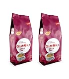 Gimoka - Ganze Kaffeebohnen - 2 Kg - Mischung GRAN BAR - Intensität 12 - Made In Italy - 2 Packungen À 1 Kg