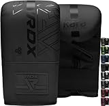 RDX Boxhandschuhe für Kickboxen und Muay Thai Training, Maya Hide Leder Kara Boxsack Handschuhe für Kampfsport, Sparring, Boxen, MMA, Punchinghandschuhe für Fitness Stanzen, Sandsack (MEHRWEG)