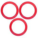 ELAYARD 3 Stück Leichte Plastik jonglier Ringe für Wurfspiele und Geschicklichkeitstraining Ergonomisch Geformt Langlebig für Erwachsene bei Outdoor aktivitäten
