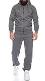 Finchman Finchsuit 1 Herren Jogging Anzug Trainingsanzug Sportanzug FMJS135, Darkgray, XL