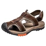 Herren Schlappen Sommer Sandalen, Sohlen rutschfest Sandaletten Einfache Plateau Pantoffeln Ergonomische Trekkingsandalen Pantoletten für Reisen, Spazierengehen Fisherman Größe 38–46