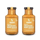 Bavarian Sauce Company Orangen-Senf-Sauce 2x250 ml | Fruchtig-pikanter Geschmack | Deutsche Herstellung | Ideal für BBQ-Fans, Soßen-Liebhaber & Feinschmecker | Gourmet-Saucen im Glas