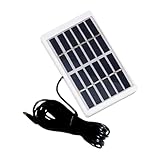 Tragbares Solarpanel - Solar -Batterie -Ladegerät - Solarauto -Batterie -Trickladegerät | Wasserdichtes Solarladebereich | 13 cm Solar Panel Typ C Ladegerät für Mobiltelefon, Laptop, ideal für Außenwa