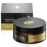 NANOIL Haar maske mit Algen, Haar maske, Regeneration, Feuchtigkeit, Geschmeidigkeit, Hilfe gegen trockene Haare, 300 ml