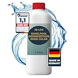 AGUALEVE® Whirlpooldesinfektion ohne Chlor 1 Ltr. *NEU* | chlorfreie Wasserdesinfektion mit Anti-Algen & Kristallklareffekt | speziell für Whirlpools entwickelt | Markenqualität Made in Germany