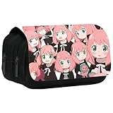 LJTXX Mäppchen, Anime Federmäppchen, Federtasche Jungen Teenager, Reißverschluss Federmäppchen Kinder Große Kapazität Pencil Case Aufbewahrungstasche Für Kinder Office Schulbedarf