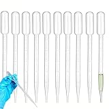 10 Stück Pipette 5ml,Kunststoff-Transferpipetten,Einweg Pipetten Mit Skala,Dosierpipette,für Labor Versuch,Klassenzimmer Experiment,Parfüm,ätherische Öle
