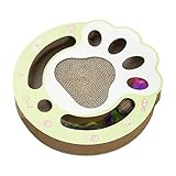 Kratzmatte, Katzenkarton - Stabile Katzenkratzmatte | Feather Ball Interactive Sturdy Funny Multi funktionales Spielzeug für Kätzchen -Sofa Boden Heimspiel
