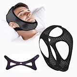 Antischnarch,Anti Schnarch Kinnriemen,Schnarchen Mouth Piece,Anti-Snoring Chin Strap Devices,Gegen Herren Schnarchmaske,Antischnarchen Kinngurt,Reusable Quiet Antischnarchriemen,für Schlafen Stopper