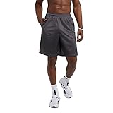 Champion Herren Dlouhé síťové šortky kapsami Athletic Shorts, Granit Heather-407q88, L EU
