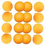 UPKOCH 100 Stück Tischtennisbälle mit Kunststoff Trainingsbälle für Übungsmaschine Langlebige Pingpong Übungsbälle Perforiert Gelb für Technik und Präzisionsteigerung