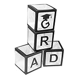 Garneck 1 Satz Abschluss Ballon Box Dekorationen Farbig Grad Offiziell Farbe Umwerben Party Junggesellin Rosa Blau Abschlussfeier Ballons Boxen Ballondekoration Papier Schwarz