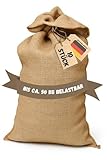 Samenshop24® 10 Stück, Premium Jutesäcke aus 100% Naturfaser, Neu, Größe 110cm x 60cm, strapazierfähig, ökologisch, Kartoffelsack, Aufbewahrung Lagerung für Obst/Gemüse, Winterschutz, Deko uvm.
