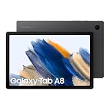 Samsung Galaxy Tab A8, Android Tablet, WiFi, 7.040 mAh Akku, 10,5 Zoll TFT Display, vier Lautsprecher, 32 GB/3 GB RAM, Tablet in Grau