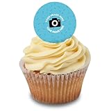 Cakeshop Cupcake Personalisierte Essbare Kuchenaufleger | Individuelles Bild Personalisieren | Für Geburtstage & Feiern | Zuckerguss- & Oblatenpapier-Optionen