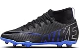 Nike Superfly 9 Fussballschuh, Black Chrome Hyper Royal, 38 EU