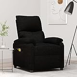 DYRJDJWIDHW Lounge Sessel,XXL sitzsack,schaukelstuhl,Massagesessel Schwarz Stoffrelaxsessel,lesesessel,Sessel,stillsessel,