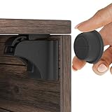 Hoffenbach Magnetische Kindersicherung 12 Schlösser + 3 Schlüssel – Schranksicherung & Schubladensicherung ohne Bohren – Unsichtbarer Magnetverschluss – Schwarz