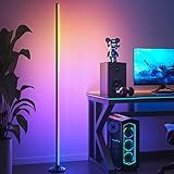 bedee 165cm RGB LED Stehleuchte, dimmbar und fernbedienbar, moderne Bodenlampe für Wohnzimmer, Schlafzimmer, Büro und mehr