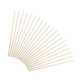 Milisten 20 Stück Teiliges Handheld Laternenstangen aus Holz DIY Laternenzubehör für Verschiedene Anlässe Wie und Partys mit Abgerundeten Kanten für Sicheres Handling