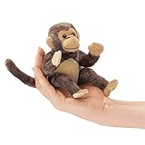Folkmanis Monkey Finger Puppet, Braun