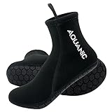 nitescuba Tauchsocken 2.5mm Neopren Neoprenanzug Socken Thermalwasser Socken Flossensocken zum Schnorcheln Surfen (DE/NL/SE/PL, Alphanumerisch, L, Regular, Regular, Mitte Schwarz)