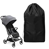Transporttasche für Kinderwagen, Kinderwagen Tasche für Flugzeug Reisen, Schutzhülle für Kinderwagen Transporttasche Flugzeug für Kinderwagen für Kinderwagen, Schutzhülle 117 x 53 x 33 cm Schwarz