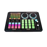 KONGMM DJ-Mixer, Aufnahmestudio-Soundkarten Live-Stream SoundCard Live-Übertragung Audio-Mixer