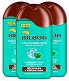 3 x Bilboa Duschgel, erfrischendes Shampoo mit Menthol und Aloe Vera – 3 Flaschen à 250 ml