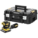 Dewalt 18 Volt Akku-Vibrationsschleifer DCW200NT (bürstenloser Motor, elektronische Drehzahlregulierung, Klettfix-System zum schnellen Papierwechsel, Staubabsaugung, für alle 18 V Flexvolt Akkus)