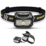 Nitecore NU35 Stirnlampe LED Wiederaufladbar - Dual Power Hybrid - LED 460 Lumen - IP66 Wasserdicht/Stirnlampe Rotlicht ([ SCHWARZ ])