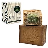 GREEN FADEL Aleppo Seife Original 1 x 200g, Aleppo Seife Olivenöl & Lorbeeröl, Olivenölseife, Kernseife, Naturseife, Aleppo Soap, Handgemacht, Vegan, Natürliche Pflege für Gesicht & Körper