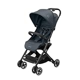 Maxi-Cosi Lara2 Kinderwagen, 0–4 Jahre, 0–22 kg, federleichter, kompakter Buggy, 3 Liegepositionen, flache Liegeposition, automatisches Klappmechanismus, Schultergurt, Essential Graphite