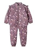 NAME IT Mädchen NMFMOON Quilt Set AOP 1FO Schneeanzug, Grape Shake, 110