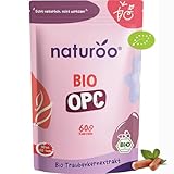 OPC 90% | Traubenkernextrakt hochdosiert Für 1 bis 2 Monate | 60 Kapseln | Reich an Antioxidantien, Polyphenolen und Flavonoiden | 500 mg Pulver pro Dosis| Hilft den Blutdruck zu senken