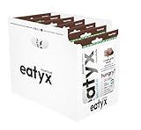 eatyx Vollständiger Mahlzeitenpulver Schokolade | 7 x 90g | 7 Portionen | Komplettes veganes Mahlzeitenpulver | Enthält 26 Vitamine und Mineralstoffe | Einfache Zubereitung in 10 Sekunden