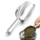 Futterschaufel,Mehlschaufel,Mehlschaufel Edelstahl,Eisschaufel,Pommes Schaufel,Kuchenschaufel,Streusalz Schaufel,Abwiegeschaufel Für Küche,Bar,Hochzeit,Buffet,Party,Rostfrei & Spülmaschinenfest