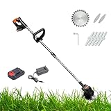 Kabelloser Elektro-Rasenmäher mit Mulchfunktion, faltbarer Körper, Akku und Ladegerät inklusive, 6 Schnitthöhen, Handschieber, Rasenmäher-Set