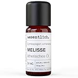 Melissenöl - reines ätherisches Öl von wesentlich. - 100% naturrein aus der Glasflasche (10ml)