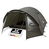 WANDERFALKE® Zelt 2-4 Personen wasserdicht 4.000mm, Ultraleicht & kleines Packmaß, Campingzelt mit Vorzelt, Familienzelt, Outdoor Zelte für Camping, Reise, Angeln, für warme & kalte Tage (Camp 4)