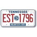 Classic Magnete Tennessee State Nummernschild, 4,8 x 9,7 cm, Sammlerstück, Souvenirs, hergestellt in den USA