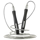 Mogold Speed-Springseil für Fitness, Crossfit, Boxen, leichtes Springseil für Damen und Herren, Workout mit hochwertigen Kugellagerkugeln, unzerbrechliche Griffe