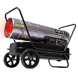 IMLEX Heizkanone 37 kW Diesel Ölheizer Bautrockner Bauheizer Heißluftgenerator Heizgebläse mit Thermostat 38L Tank Luftstrom 720 m³/h Heizstrahler für Räume bis 310 m²