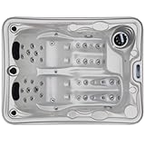 Tronitechnik® Outdoor Whirlpool Bottaro, 2 Personen, Winterfest isoliert, aus hochwertigem Sanitäracryl, Joyonway Spa Heizung und Bedienung, 46 Massagedüsen, 2 Liegeplätze, LED, 620 Liter