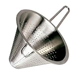 MGE - Edelstahl Küchensieb - Spitzsieb - Abtropfsieb - Silber - Ø 22 cm