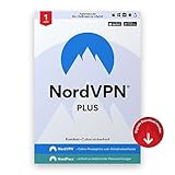 NordVPN Plus – 1-Jahres-Abo NordVPN und NordPass – Internetaktivitäten schützen, Online-Bedrohungen blockieren und Passwörter sicher verwalten