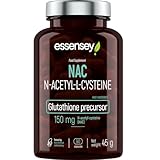 ESSENSEY - N-Acetyl-L-Cystein I 150mg pro Kapseln I 90 Kapseln I Hohe Bioverfügbarkeit und Verträglichkeit I Vegetarier & ohne Zusätze I 90 Tagesdosen I Leicht zu schlucken I Laborgeprüft