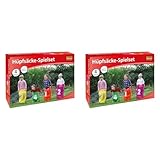 Idena 7408881 - Hüpfsäcke Spielset mit 4 Hüpfsäcken, inklusive Band für Start und Ziel, ideal für Partys und Sportfeste (Packung mit 2)